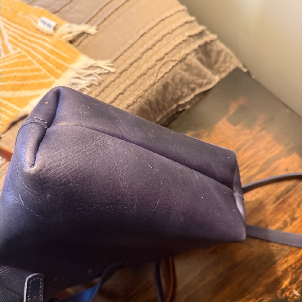 Portland Leather Navy Mini Tote - Picture 5 of 5